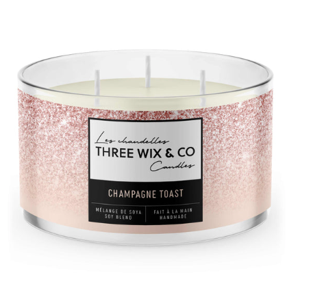 Chandelle Champagne Toast - Three Wix & Co